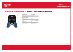 MILWAUKEE Press Jaws GEBERIT 4932480981 A4 PDF