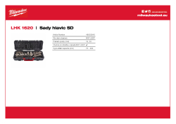 MILWAUKEE Sada koncovek a hlavic ke spirálám 16 mm a 20 mm 9 ks 48532840 A4 PDF