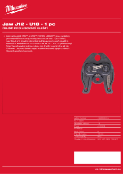 MILWAUKEE Press Jaws 4932430295 A4 PDF
