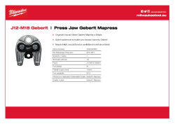 MILWAUKEE Press Jaws GEBERIT 4932480881 A4 PDF
