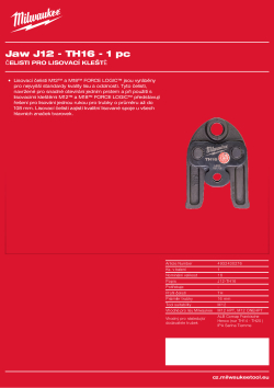 MILWAUKEE Press Jaws 4932430276 A4 PDF