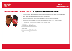 MILWAUKEE Hybridní kožené rukavice - XL/10 - 1ks 4932471914 A4 PDF