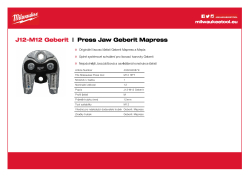MILWAUKEE Press Jaws GEBERIT 4932480879 A4 PDF