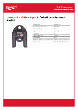 MILWAUKEE Press Jaws 4932464217 A4 PDF