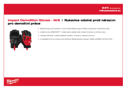 MILWAUKEE Rukavice odolné proti nárazům pro demoliční práce  - M/8 - 1ks 4932471908 A4 PDF