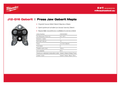 MILWAUKEE Press Jaws GEBERIT 4932480891 A4 PDF