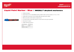 MILWAUKEE INKZALL™ tekutý značkovač 4932492144 A4 PDF