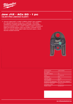 MILWAUKEE Press Jaws 4932459390 A4 PDF