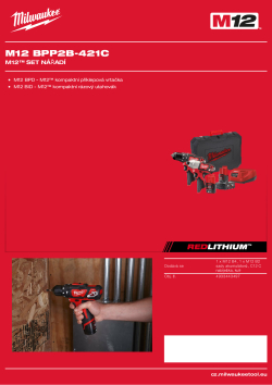 MILWAUKEE M12™ sada nářadí 4933443497 A4 PDF