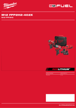 MILWAUKEE M12 FUEL™ promo set nářadí 4933492512 A4 PDF