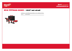 MILWAUKEE M12™ set nářadí 4933480588 A4 PDF