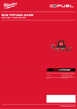 MILWAUKEE M18 FUEL™ sada nářadí 4933498576 A4 PDF