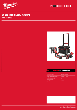 MILWAUKEE M18 FUEL™ set nářadí 4933492530 A4 PDF
