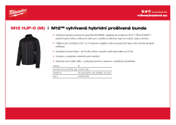 MILWAUKEE M12™ vyhřívaná hybridní prošívaná bunda 4933464365 A4 PDF