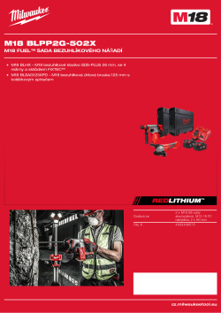 MILWAUKEE M18 FUEL™ sada bezuhlíkového nářadí 4933498575 A4 PDF