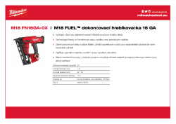 MILWAUKEE M18 FUEL™ dokončovací hřebíkovačka 16 GA 4933478094 A4 PDF
