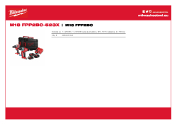 MILWAUKEE M18™ promo set nářadí 4933481024 A4 PDF