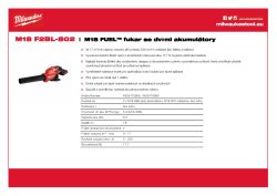 MILWAUKEE M18 FUEL™ fukar na dva akumulátory 4933479989 A4 PDF