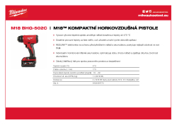 MILWAUKEE M18™ horkovzdušná pistole 4933459772 A4 PDF