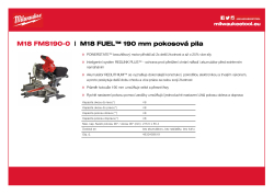 MILWAUKEE M18 FUEL™ 190 mm pokosová pila 4933459619 A4 PDF