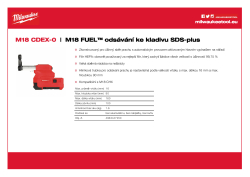 MILWAUKEE M18 FUEL™ SDS-plus odsavač prachu 4933447450 A4 PDF