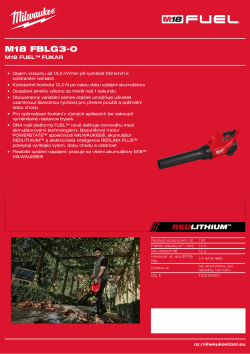 MILWAUKEE M18 FUEL™ fukar 4933493301 A4 PDF