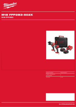 MILWAUKEE M18 FUEL™ set nářadí 4933492521 A4 PDF