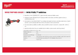 MILWAUKEE M18 FUEL™ leštička 4933451550 A4 PDF