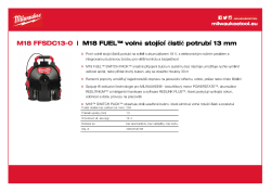 MILWAUKEE M18 FUEL™ volně stojící čistič potrubí 13 mm 4933459708 A4 PDF