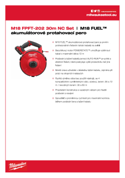 MILWAUKEE M18 FUEL™ akumulátorové protahovací pero nevodivá sada 4933471954 A4 PDF