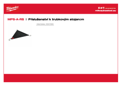 MILWAUKEE MILWAUKEE® odnímatelná police pro trubkový stojan 4932478926 A4 PDF