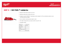 MILWAUKEE MX FUEL™ nabíječka 4933471839 A4 PDF