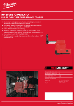 MILWAUKEE M18-28 FUEL™ odsavač prachu 4933446810 A4 PDF