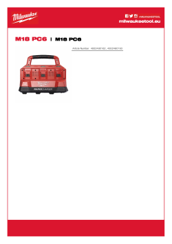MILWAUKEE M18™ PACKOUT™ rychlonabíječka se šesti sloty 4932480162 A4 PDF
