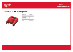 MILWAUKEE M28™ nabíječka 4932352524 A4 PDF
