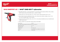 MILWAUKEE M18™ ONE-KEY™ nýtovačka 4933478601 A4 PDF