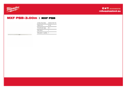 MILWAUKEE Profil pro stahovací vibrační lištu MX FUEL™ (MXF PSC) - 3,0 m 4932479779 A4 PDF