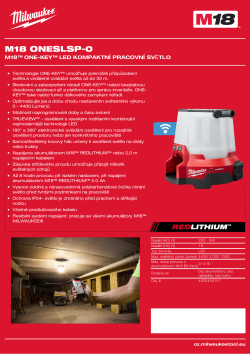 MILWAUKEE M18™ ONE-KEY™ LED kompaktní pracovní světlo 4933459155 A4 PDF