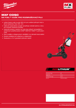 MILWAUKEE MX FUEL™ vozík pro rozbrušovací pilu 4933464883 A4 PDF