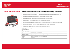 MILWAUKEE M18™ FORCE LOGIC™ Hydraulický děrovač 4933451204 A4 PDF