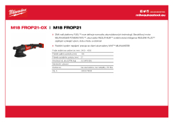 MILWAUKEE M18 FUEL™ excentrická leštička se zdvihem 21 mm 4933478836 A4 PDF