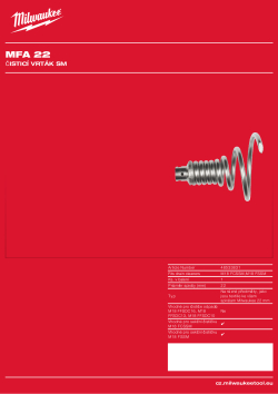 MILWAUKEE Čistící vrták střední pro spirály 22 mm 48533831 A4 PDF