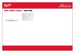 MILWAUKEE Profil pro stahovací vibrační lištu MX FUEL™ (MXF PSC) - 1,22 m 4932479776 A4 PDF