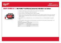 MILWAUKEE MX FUEL™ kufříkový ponorný vibrátor do betonu 4933479607 A4 PDF