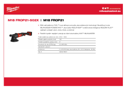 MILWAUKEE M18 FUEL™ excentrická leštička se zdvihem 21 mm 4933478837 A4 PDF