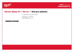 MILWAUKEE Nůž do sekačky 21″/ 53 cm 4932479818 A4 PDF