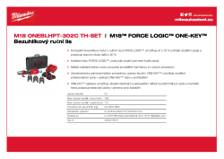 MILWAUKEE M18™ FORCE LOGIC™ ONE-KEY™ Bezuhlíkový ruční lis 4933478307 A4 PDF