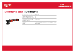 MILWAUKEE M18 FUEL™ excentrická leštička se zdvihem 15 mm 4933478835 A4 PDF