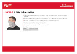 MILWAUKEE Nákrčník a rouška - šedá 4933478766 A4 PDF