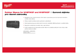 MILWAUKEE Gumová objímka pro M18 FIW2F a M18 FIW2P 4932478770 A4 PDF